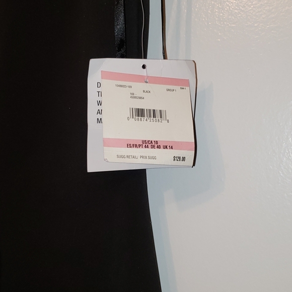 Anne Klein 10 dress black pattern NWT - Picture 3 of 4